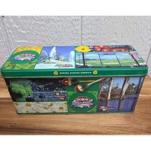 Vintage RJ Reynolds Doral Across America Series Tobacco Cigarette Tin Spring